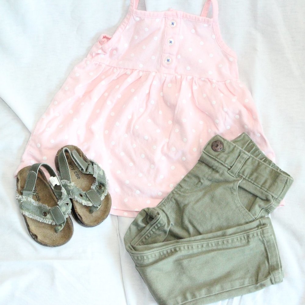 Amy Coe Baby Sandals Olive Green Camo sz3